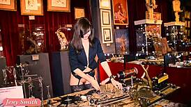 No Panties Interview At Erotic Museum