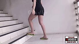 i folowed the last girl and got to fuck her