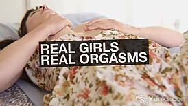 Yanks Olive Feels Intense Orgasm Vibrating Her Snatch