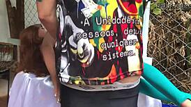 She lied to give up her ass and ended up taking a huge sex toy dildo right in there!