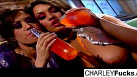 Charlie Has Some Slippery And Wet Fun With Sexy Brunette Capri