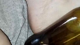 Gretala Pregnant And Excited Rubbing Bottle On Juicy Pussy Lips