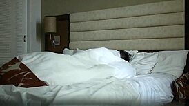 University Couple's Passionate Encounter in Hotel Room