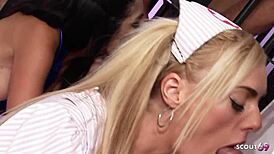 Group Sex Cosplay Orgy with Kit Lee, Kat Lee, Antonia Deona and Three Guys