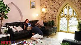 Essex nurse enjoys foreplay and blowjob in homemade scene