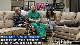 uh, freshman like daisy bean gets mandatory hitachi orgasm from doctor-tampa in hospital with vibrator close-up