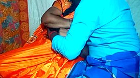 that beautiful indian village couple shares such a full romance with long hair wife in outdoor doggystyle by husband