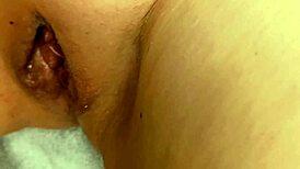Maturemons Blonde Wife Spreads Huge Bald Wet Pussy With Shaved Clit Flashing.