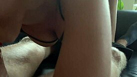 beautiful tall brunette fucked and impregnated with pussy creampie