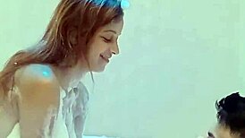 First Time Passion in Hotel with Friend's Girlfriend. Lingerie Adds Beauty.