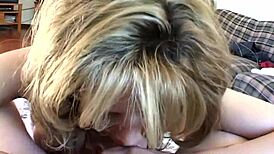 Nikki Beautiful Milf Sucking Balls And Fucking