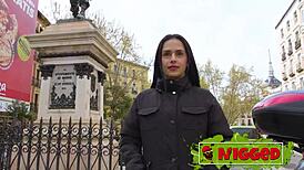 21-Year-Old Colombian Valen Pink Hesitates Until She Rides Massive Black Cock