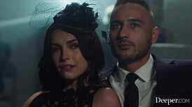 Latex-clad submissive Chanel Camryn intensely yearns for public domination with muff diving and rimjob