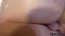 horny brunette mother-in-law gives sloppy deepthroat to daddy. she gets rough facial from father-in-law