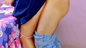 convinced my niece to fuck outdoors, filled her pussy with cum 😈