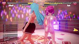 Intense Lesbian Battle 2: Pussy Licking And Scissoring Action