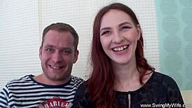 Amateur Swinger Wife Gets Intense Anal Bang From Group