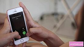 i'm the lesbian boss seducing my new sexy young employee with oral and kissing in lingerie