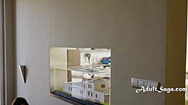 Pale Interior Designer Submits Ass to Client