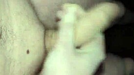 Amateur masturbates big cock naked outdoors at night