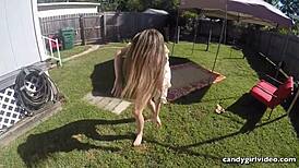 Brandis Wet Pussy And Jeweled Plug Under Her Skirt