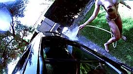 Silvia Valencia's shaved pussy got so wet in this outdoor amateur scene.