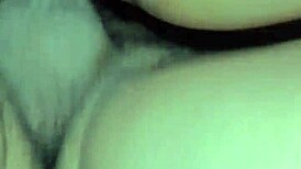Cum in pussy creampie followed by fucking her like a bitch in doggy style.