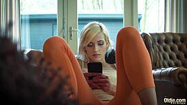 Bald Guy Intensely Fucks Sweet Virgin Teen For First Time