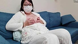 a frustrated housewife masturbates in a nasty way, doesn't she?