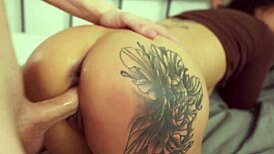 Hottie savors every inch of that dripping cock in an intense encounter.