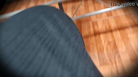 Stepsister Nataly Flashes Her Ass In Miniskirt Without Panties