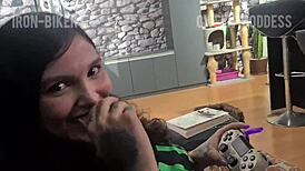 Stepsister Bets and Loses, Swallows in Homemade Roleplay