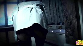 Wonderful Kelly Bell enjoys intense lesbian sex with friend in bathroom