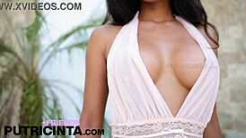 Beautiful Babe Putri Cinta Exposes Tanned Gorgeous Body