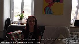 20yo Carmena on CASTING COUCH for FIRST TIME
