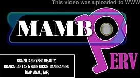 Brazilian Beauty Bianca Dantas Gangbanged By 5 Huge Dicks