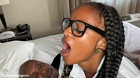 raven swallows loves my monster cock in her petite ass