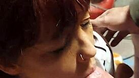 Hot Wife Intensely Sucks and Swallows My Cock