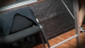 Stepsister Nataly Flashes Her Ass In Miniskirt Without Panties