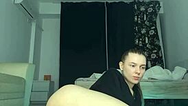 i fuck my tight virgin ass with double dildos and cum