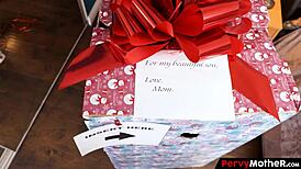 Milf Sets Up Glory Hole for Stepson with Deepthroat Blowjob