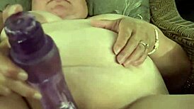 bbw vibrator fun at outdoor campsite 😏