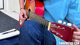 aubry and sona, teen stepsibs, swap and fuck in raunchy orgy with big asses