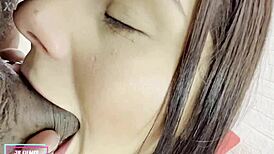 She asks, Can my wet pussy handle this huge cock? Riding cowgirl.