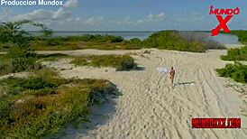 Celezte Cruz Sunbathing Interrupted By Man