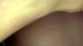 Pretty stepsister with big ass and juicy tight pussy comes to fuck after dinner, turn up the TV so parents don't hear her orgasm