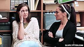 i caught shoplifter mira monroe in a sexy cop dress, she doesnt mind a hot fuck sesh as long as she gets respect from her sorority