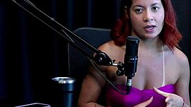 She Didn't Show Her Face at First, Put a Cucumber in Her Ass, Doesn't Like Vaginal Sex and Was Challenged to - Bruna Ferrari Watch on Sheer Red