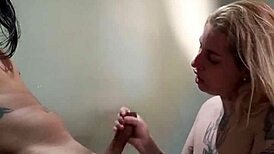 she's ready to blow and fuck with her big ass in a thong