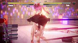 Lesbian battle with licking and fingering